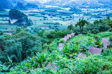 Phayao, Tayland 'daki Phu Langka bakış açısı.