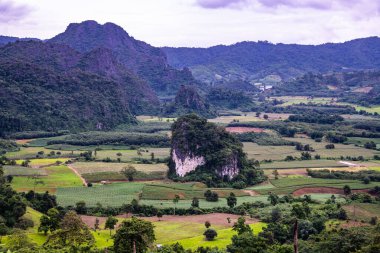 Phayao, Tayland 'daki Phu Langka bakış açısı.