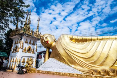 The reclining Buddha statue in Pong Sunan temple, Thailand.