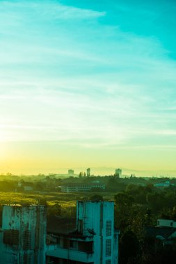 Chiangmai şehrinde gün doğumu, Tayland.