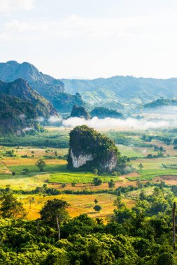 Phu Langka Ulusal Parkı, Tayland Güzel Dağ Manzarası.