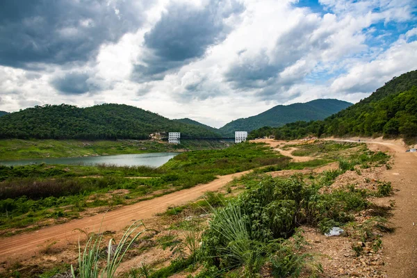 Natural view at Mae Kuang Udom Thara dam, Thailand.