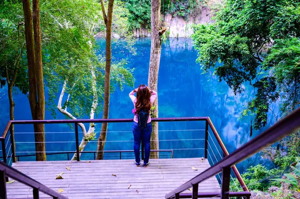 Lom Phu Khew Lago Azul Parque Nacional Tham Phatai Provincia —  Fotos de Stock