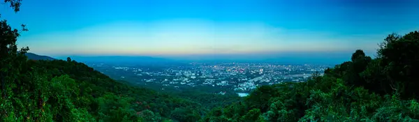 Panorama View Chiang Mai Cityscape Thailand — Foto de Stock