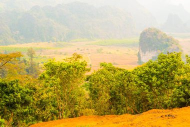 Phu Langka Ulusal Parkı, Tayland Güzel Manzarası.