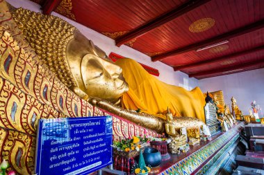 Altın uzanan Buda, Tayland.