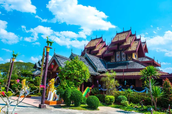 Paisagem Templo Nantaram Tailândia — Fotografia de Stock