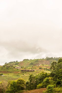 Mon Jam 'in Tayland' daki dağ manzarası.