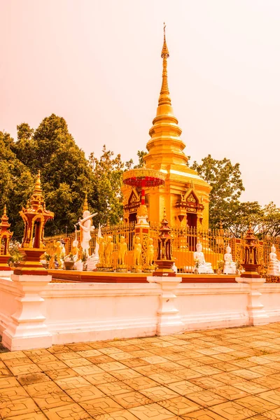 Goldene Pagode Prathat Doi Wao Tempel Thailand — Stockfoto
