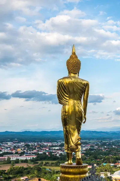 Sétáló Buddha Szobor Phra Khao Noi Templom Thaiföld — Stock Fotó