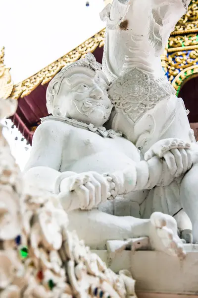 Тайский Гигантский Памятник Лесном Монастыре Дарабхиром Таиланд — стоковое фото