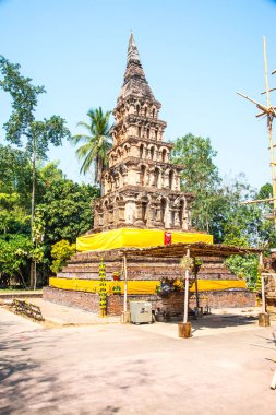 Tayland 'ın Nan şehrinde antik bir tapınak.