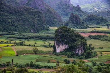 Phayao, Tayland 'daki Phu Langka bakış açısı.
