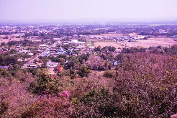 Vista Panorâmica Cidade Nan Tailândia — Fotografia de Stock