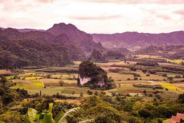 Phayao, Tayland 'daki Phu Langka bakış açısı.