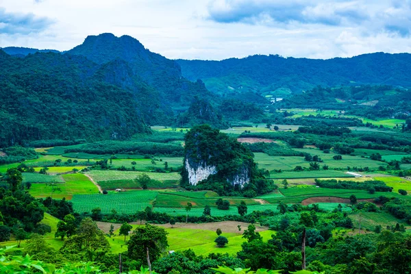 Phayao, Tayland 'daki Phu Langka bakış açısı.