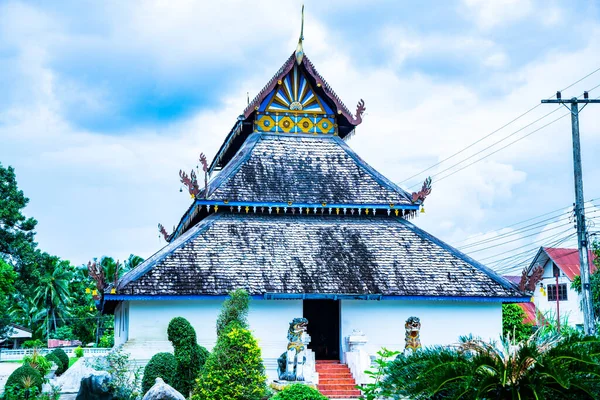 Lanna Στυλ Εκκλησία Του Ναού Ban Ton Laeng Ταϊλάνδη — Φωτογραφία Αρχείου