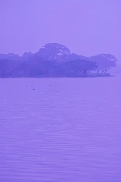 Lago Kwan Phayao Temporada Inverno Tailândia — Fotografia de Stock