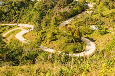 Tayland 'ın Chiangrai eyaletindeki Doi Pha Tang' da Dağ Manzarası.