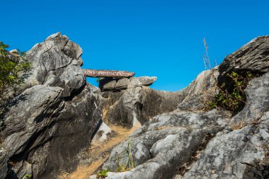 Chiangrai, Tayland 'da Doi Pha Tang' da Manzara Noktası.
