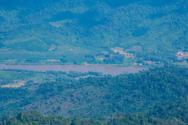 Вид Сверху Дой Пха Танг Провинции Чианграй Таиланд — стоковое фото