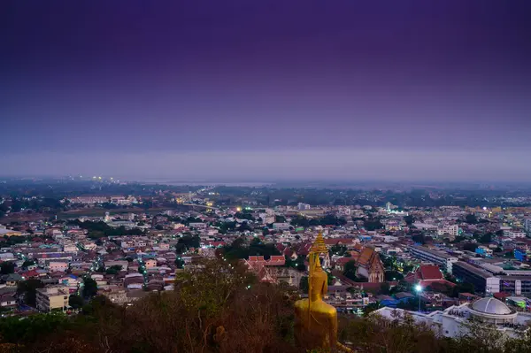 Nakhonsawan Tajlandia Stycznia 2020 Widok Lotu Ptaka Miasto Nakhon Sawan — Zdjęcie stockowe