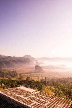 Phu Langka Ulusal Parkı, Tayland Güzel Dağ Manzarası.