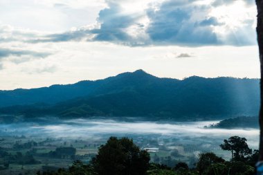 Phu Langka Ulusal Parkı, Tayland Güzel Dağ Manzarası.