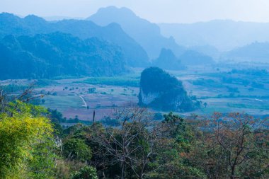 Phu Langka Ulusal Parkı, Tayland Güzel Manzarası.
