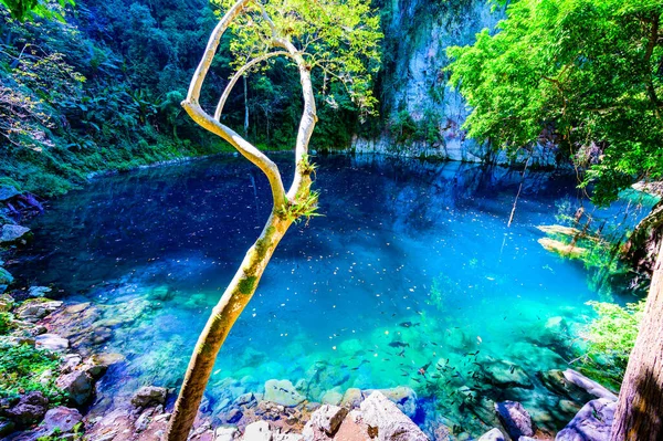 Lom Phu Khew Vagy Blue Lake Tham Phatai Nemzeti Parkban — Stock Fotó