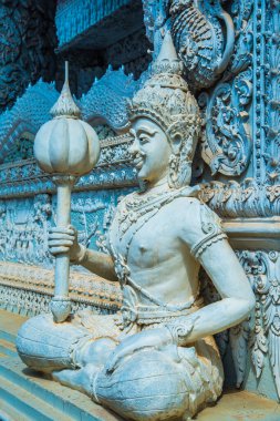 Tayland 'ın Nan eyaletindeki Ming Muang tapınağında güzel bir kalıp sanatı..