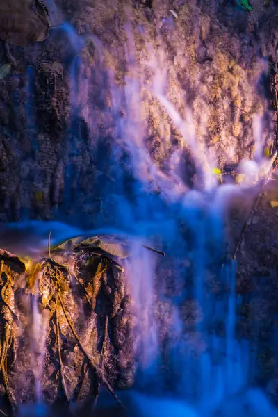 Wasser Fließt Tan Tong Wasserfall Thailand — Stockfoto