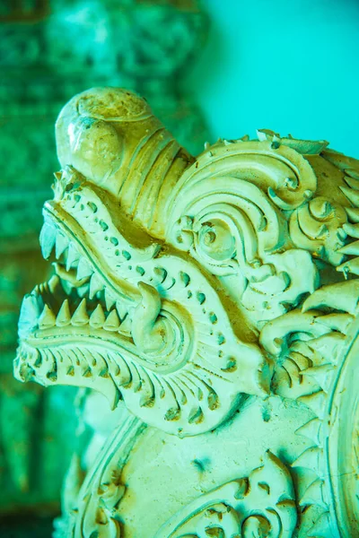 Vacker Gjutning Konst Ming Muang Tempel Nan Provinsen Thailand — Stockfoto