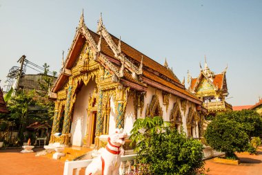 Tayland 'ın Nan ilindeki Hua Wiang Tai tapınağı.