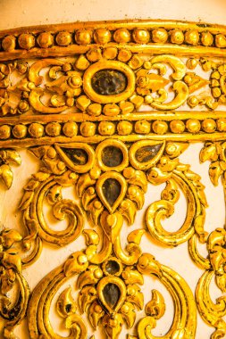 Tayland 'da Phaya Wat Tapınağı' nda Tayland stili kalıp sanatı.