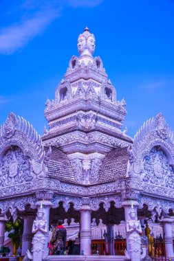 Tayland 'ın Nan eyaletindeki Ming Muang tapınağında güzel bir kalıp sanatı..