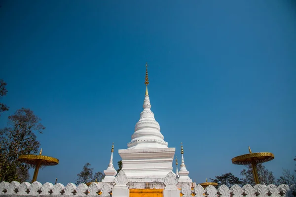Белая Пагода Городе Нан Таиланд — стоковое фото