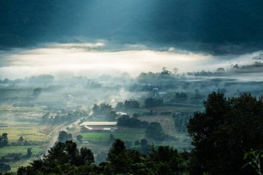 Phu Langka Ulusal Parkı, Tayland Güzel Dağ Manzarası.