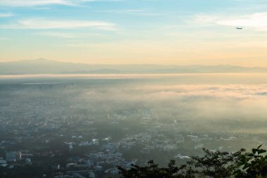 Chiang Mai city with morning sky, Thailand.