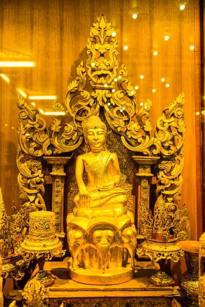 Ősi Buddha Szobor Phra Kaew Templomban Thaiföld — Stock Fotó