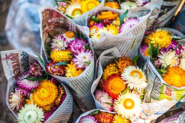 Hasır çiçek paketi, Tayland.