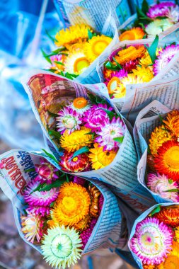 Hasır çiçek paketi, Tayland.