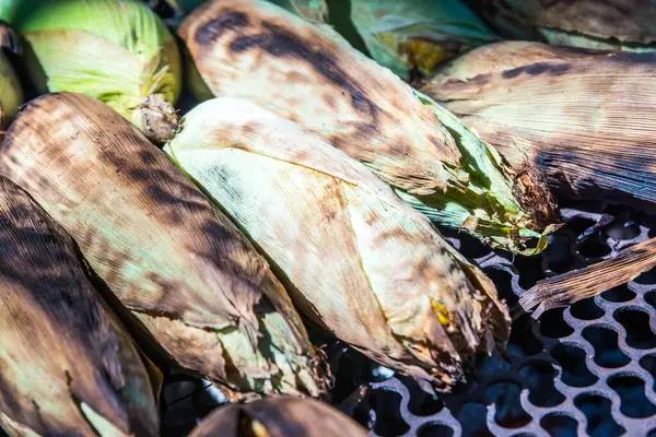 Thai Stílusú Grillezett Kukorica Thaiföld — Stock Fotó