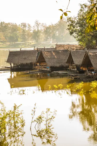 stock image Landscape view of Huay Tueng Tao lake in Chiangmai province, Thailand.