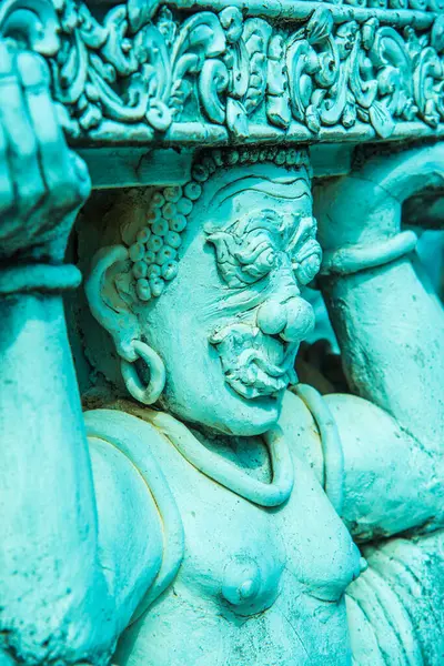 Smuk Støbning Kunst Ming Muang Tempel Nan Provinsen Thailand - Stock-foto