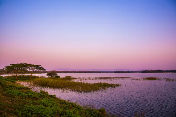 Landscape View Mae Tam Reservoir Thailand — Stock Photo, Image