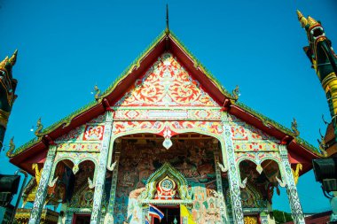 Tayland 'ın Nan ilindeki Hua Wiang Tai tapınağı.