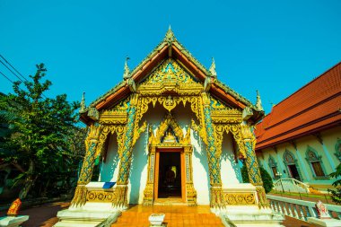 Tayland 'ın Nan ilindeki Hua Wiang Tai tapınağı.