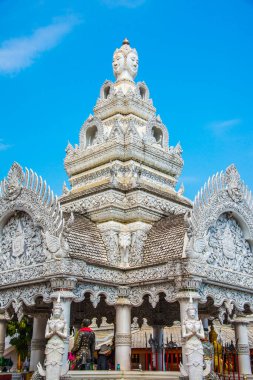 Tayland 'ın Nan eyaletindeki Ming Muang tapınağında güzel bir kalıp sanatı..