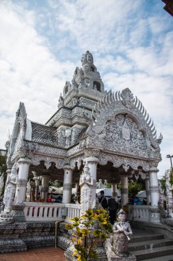 Tayland 'ın Nan eyaletindeki Ming Muang tapınağında güzel bir kalıp sanatı..